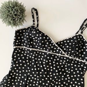 • vintage polka dot mini dress •